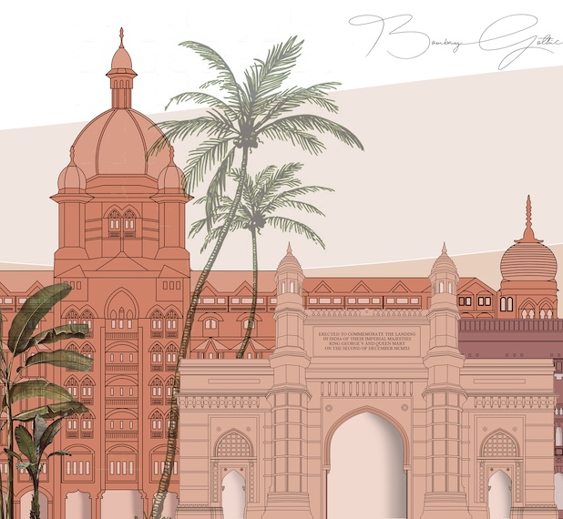 An illustration of the Gateway of India